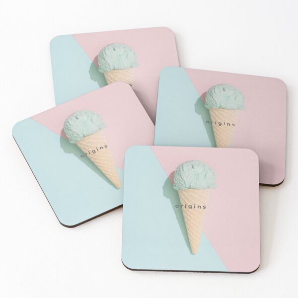 Item preview, Pastel Ice Cream Cone Minimalist Pop Art Origins designed and sold by ORIGINS LINES.