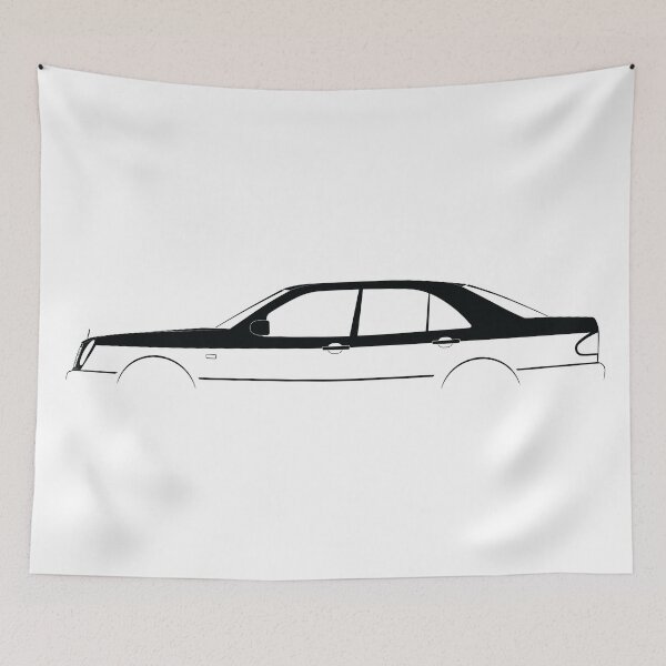Item preview, E-Class (W210) (Black) designed and sold by Car Silhouettes.