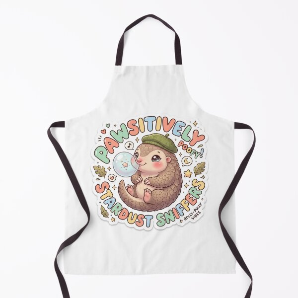 Item preview, Baby Pangolin – Kawaii "Pawsitively Poofy Stardust Sniffers" Sticker designed and sold by Chipkooo.