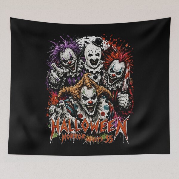 Item preview, Jack and Art, Killer Clown Squad Halloween - Horror Clowns Graphic designed and sold by WildHeartsStore.