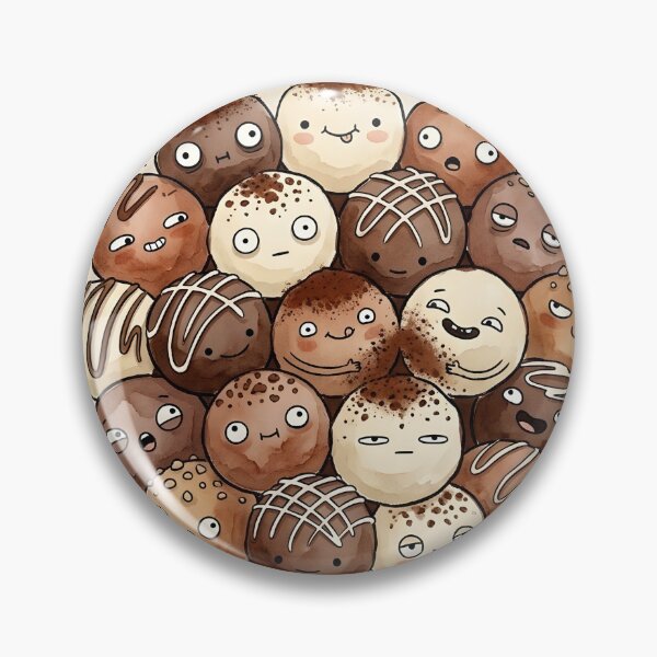 Item preview, Cute Chocolate Truffles Kawaii Cocoa Sweet Treats designed and sold by DuckOddity.