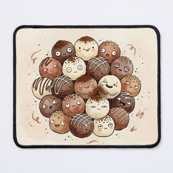Item preview, Cute Chocolate Truffles Kawaii Cocoa Sweet Treats designed and sold by DuckOddity.
