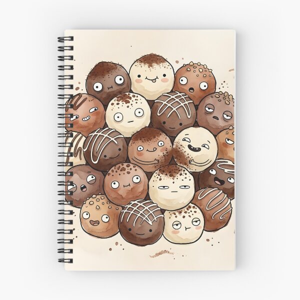 Item preview, Cute Chocolate Truffles Kawaii Cocoa Sweet Treats designed and sold by DuckOddity.
