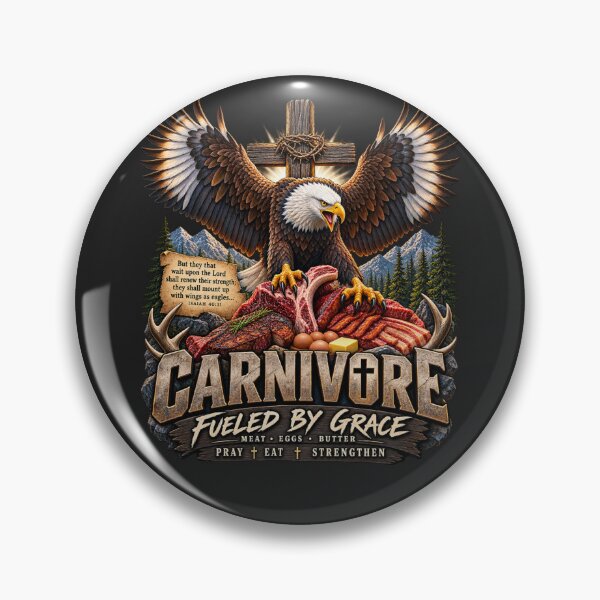 Item preview, EAGLE CARNIVORE FUELED BY GRACE designed and sold by CarnivoreGifts.