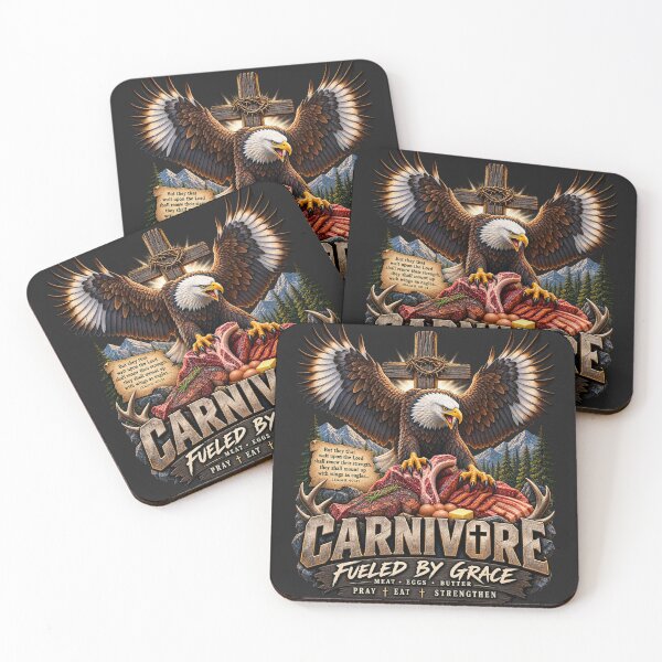 Item preview, EAGLE CARNIVORE FUELED BY GRACE designed and sold by CarnivoreGifts.
