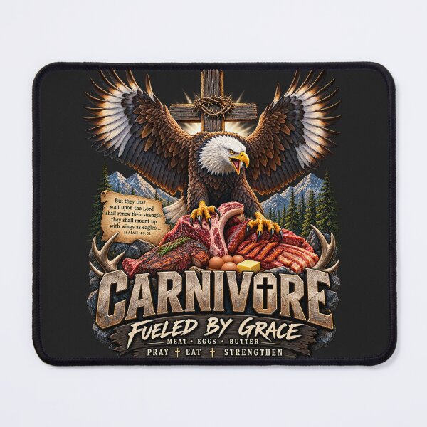 Item preview, EAGLE CARNIVORE FUELED BY GRACE designed and sold by CarnivoreGifts.