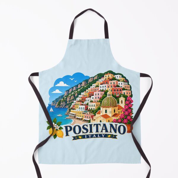 Item preview, Positano, Italy - Amalfi Coast Mediterranean designed and sold by Myra365Art.