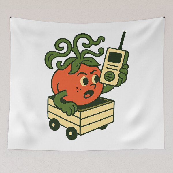 Item preview, Tomato Crate Panic Tomato Vine Character designed and sold by Ainbowz-Artwork.