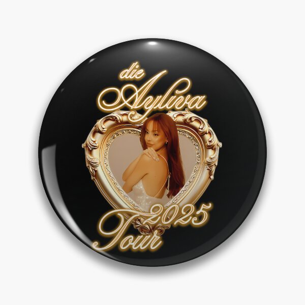 Item preview, Die Ayliva Tour 2025 Golden Heart Frame Portrait designed and sold by StireTraial.