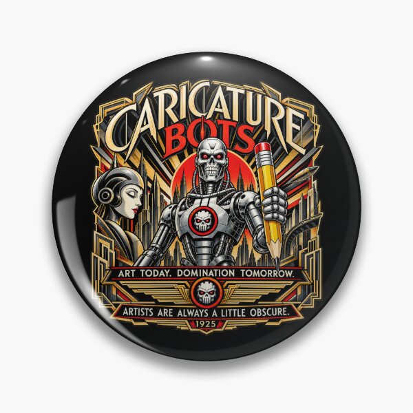 Item preview, Caricature Bots Metropolis Design designed and sold by Brett  Bower.