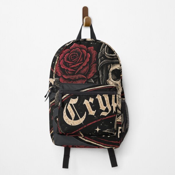 Item preview, Crypt Club Skull Biker Patch | Gothic Skull Roses Moon Graphic | Vintage Dark Streetwear designed and sold by warlistop.