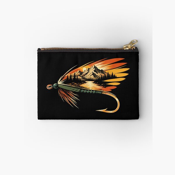 Item preview, Vintage Fly Fishing Lure Mountain Sunset Outdoors designed and sold by Eh Plus Designs.