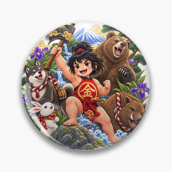 Item preview, Kintaro – The Legendary Golden Boy of Japanese Folklore designed and sold by Daihuku2525.