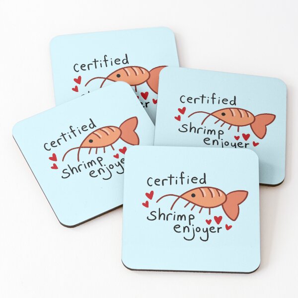 Item preview, Certified Shrimp Enjoyer designed and sold by Loz-Fairytail.