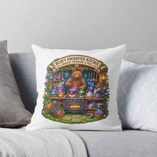 Item preview, Bear’s Enchanted Kitchen | Magical Cookware & Potions | Cozy Fantasy Bear designed and sold by MrDev.
