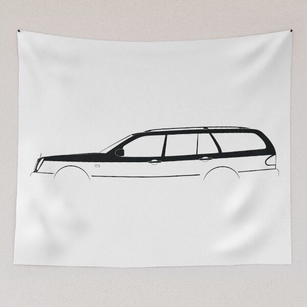 Item preview, E-Class Estate (S210) (Black) designed and sold by Car Silhouettes.