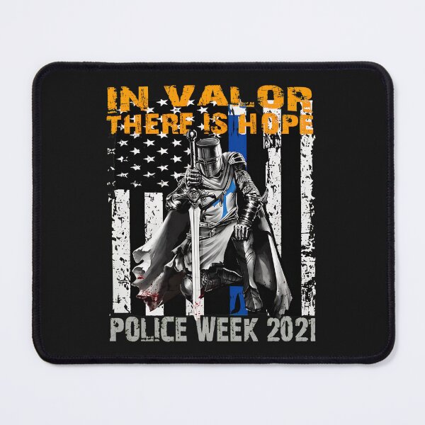 Item preview, Knight Valor Hope Police Week 2021 Distressed Flag designed and sold by oq0rsggc.