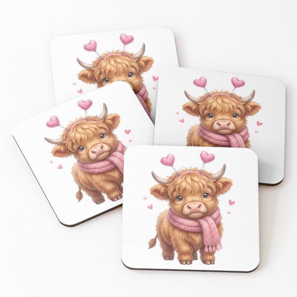 Artikelvorschau, Cute Highland Cow Design For Women Girls Teens Scottish Highland Cow T-Shirt entworfen und verkauft von PalleteCreation.