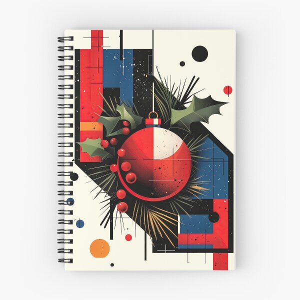 Item preview, Modern Abstract Christmas Ornament and Holly Art designed and sold by colorful-white.