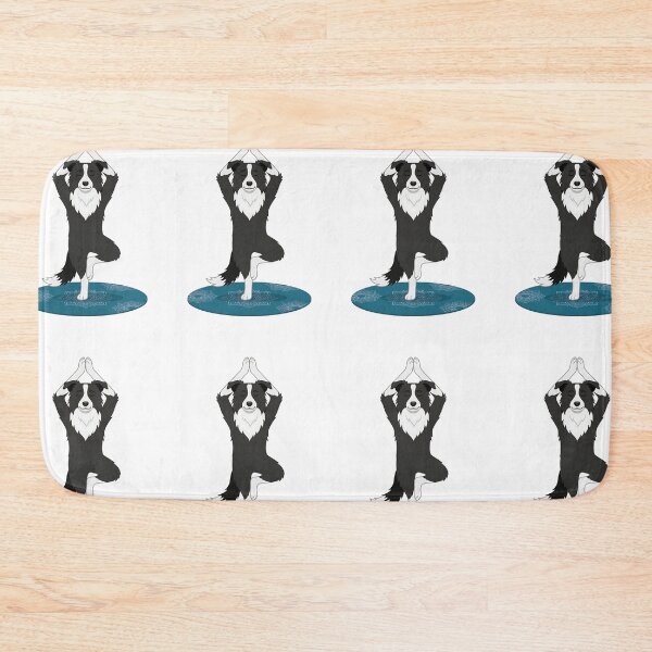 Item preview, Border Collie Yoga Tree Pose Meditation Vector Illustration designed and sold by PictoVibe.