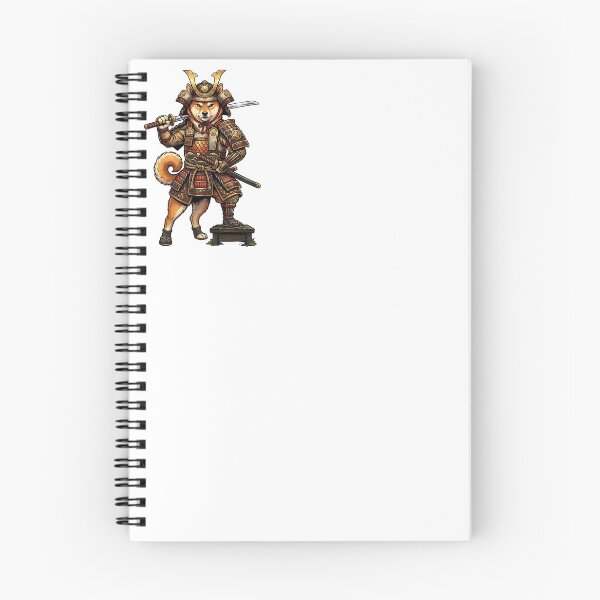Item preview, Shiba Inu Samurai Warrior with Katana and Armor Illustration designed and sold by PictoVibe.