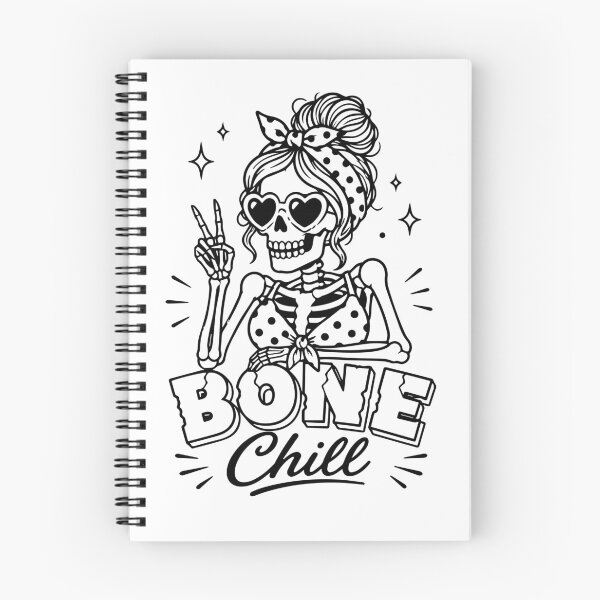 Item preview, Funny Bone Chill Skeleton Skull Design designed and sold by NovaCutCrafts.
