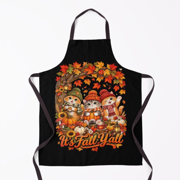 Item preview, It’s Fall Y’all Cute Kittens Pumpkin Autumn designed and sold by VioletNance.
