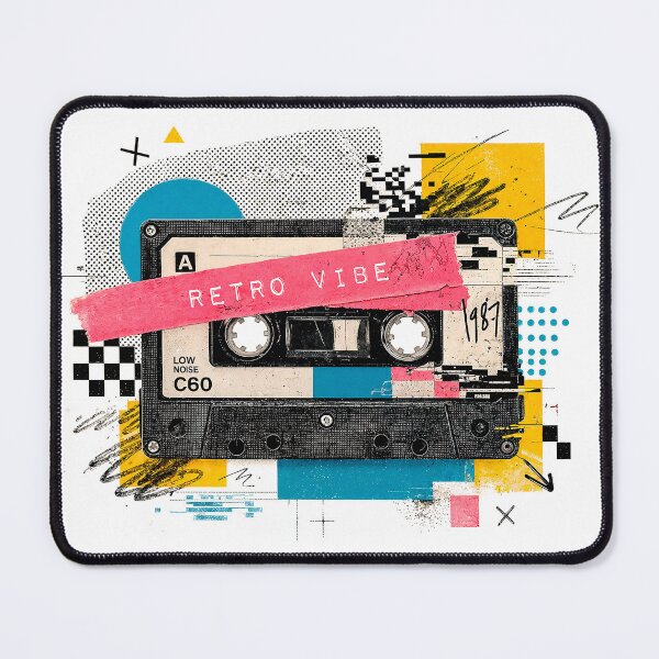 Item preview, Risograph Cassette Tape Mixed Media Collage  designed and sold by H Jonas.
