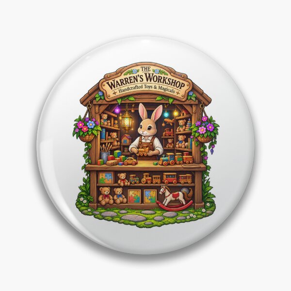 Item preview, Warren’s Workshop Bunny | Handcrafted Wooden Toys & Magical Toys | Cozy Woodland designed and sold by MrDev.