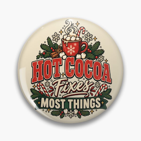 Item preview, Hot Cocoa Fixes Most Things – Cozy Christmas Humor designed and sold by  MAD's Recreation Studio.