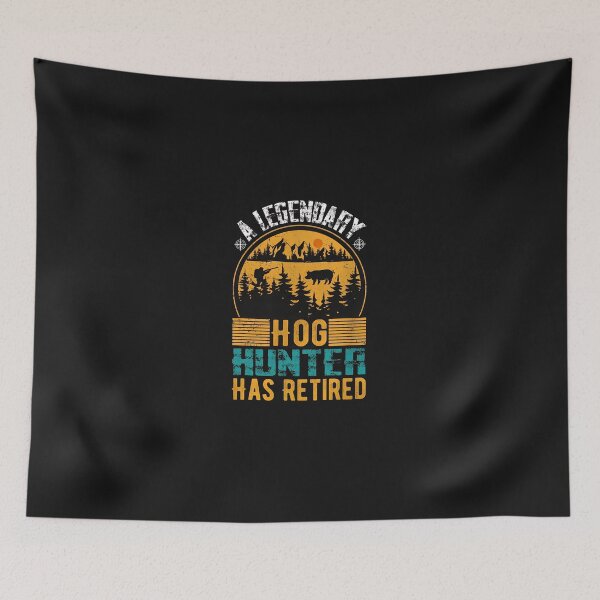 Item preview, Legendary Hog Hunter Has Retired Vintage Design designed and sold by oq0rsggc.