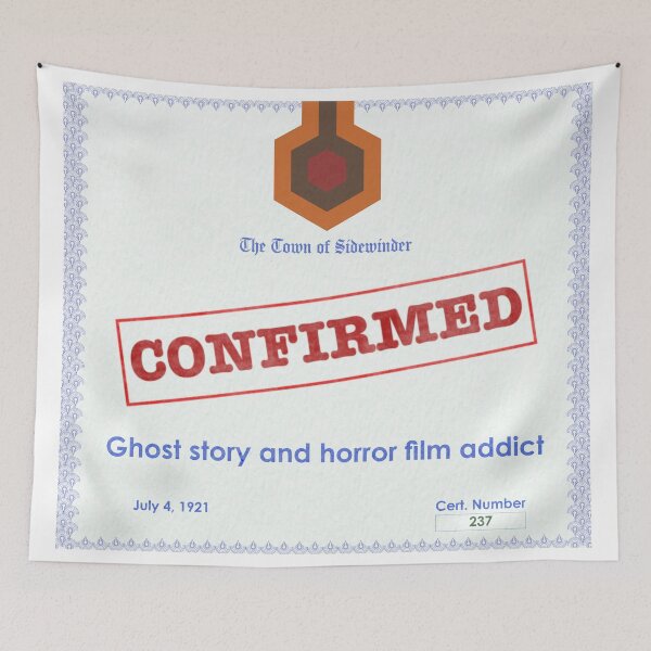 Item preview, Ghost Story and Horror Film Addict designed and sold by Talking Threads.