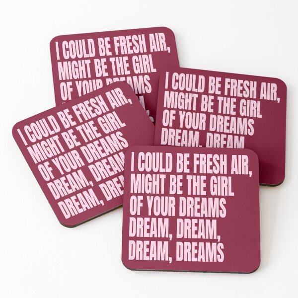 Item preview, Dreamy Pink Romance Quote – Fresh Air and Sweet Dreams Aesthetic designed and sold by Aesthetic Crew.
