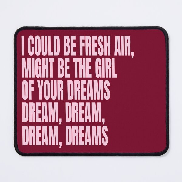 Item preview, Dreamy Pink Romance Quote – Fresh Air and Sweet Dreams Aesthetic designed and sold by Aesthetic Crew.
