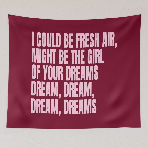 Item preview, Dreamy Pink Romance Quote – Fresh Air and Sweet Dreams Aesthetic designed and sold by Aesthetic Crew.