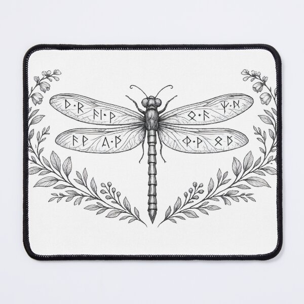 Aperçu de l'œuvre Runic Dragonfly Engraving créée et vendue par TheRealTaria.