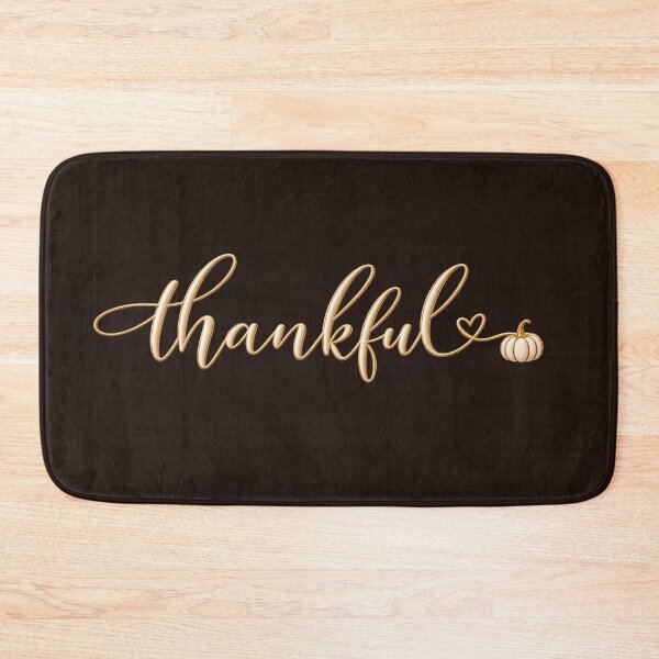 Item preview, Minimal Thankful Pumpkin – Elegant Thanksgiving Gold Script designed and sold by HO•Designs.