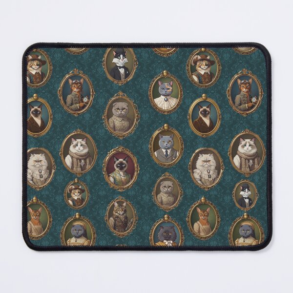 Item preview, Victorian Aristocat Portrait Gallery Damask Pattern designed and sold by ArtivoNest.