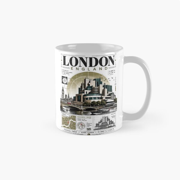 Item preview, Vintage London Thames River Architecture designed and sold by NzrProcreate.