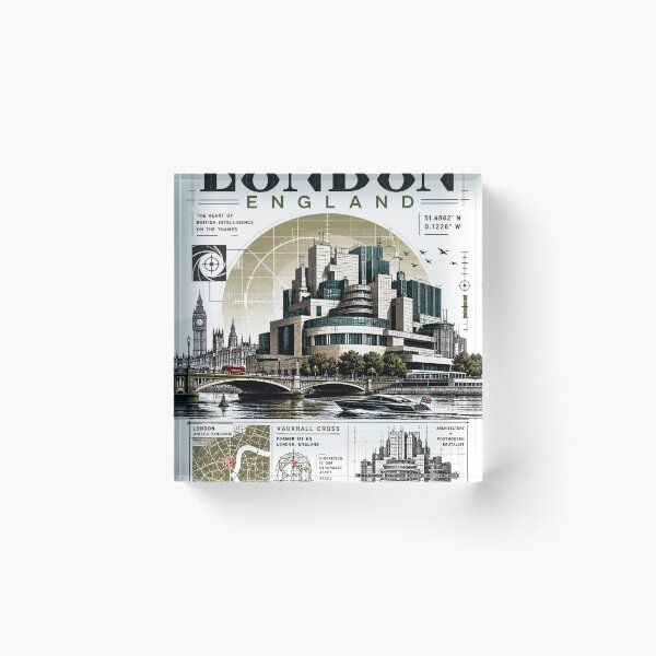 Item preview, Vintage London Thames River Architecture designed and sold by NzrProcreate.