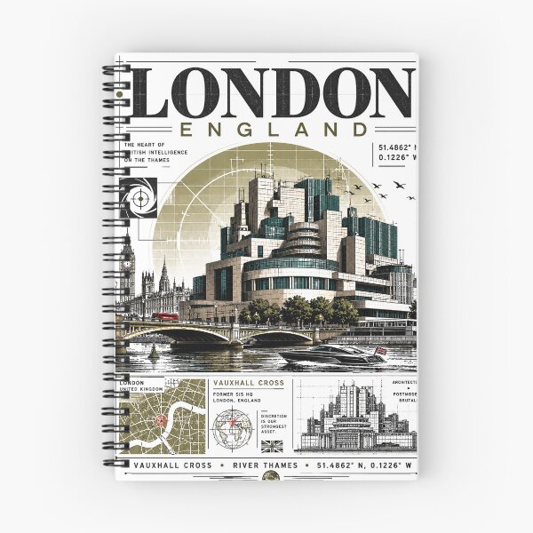 Item preview, Vintage London Thames River Architecture designed and sold by NzrProcreate.