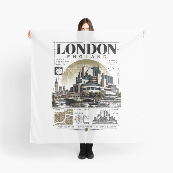 Item preview, Vintage London Thames River Architecture designed and sold by NzrProcreate.