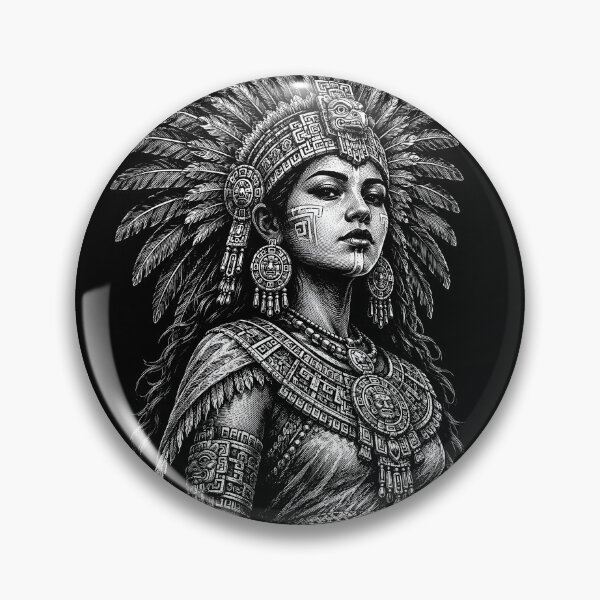 Item preview, Aztec Warrior Queen Feathered Headdress designed and sold by Victor Shadehorn.