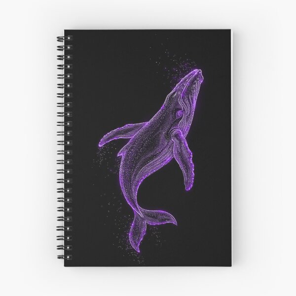 Item preview, Neon Purple Whale Ocean Spirit designed and sold by Exodoi.