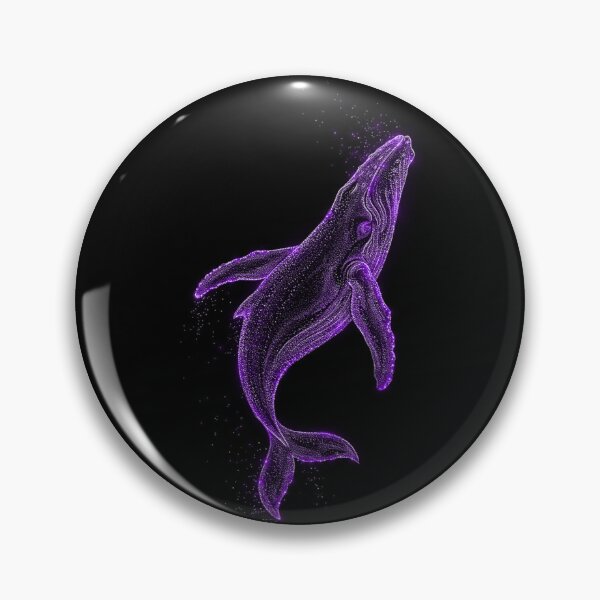 Item preview, Neon Purple Whale Ocean Spirit designed and sold by Exodoi.