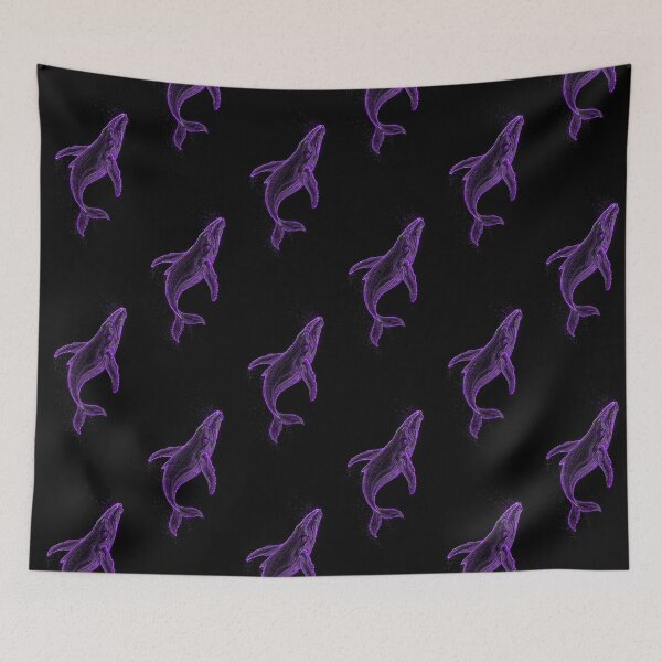 Item preview, Neon Purple Whale Ocean Spirit designed and sold by Exodoi.