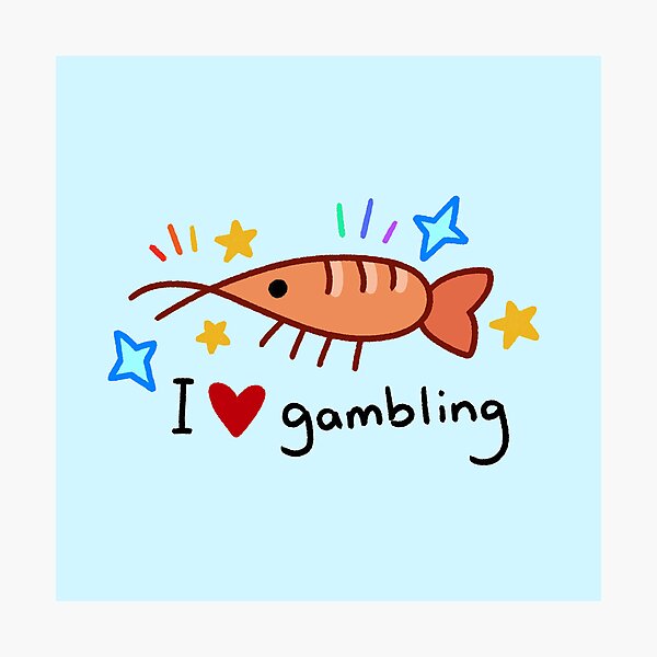 Item preview, Gambling Shrimp designed and sold by Loz-Fairytail.