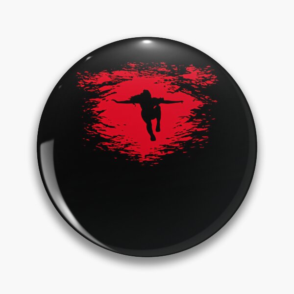 Item preview, Red Water Background with Swimmer Silhouette designed and sold by 13ehsaas.