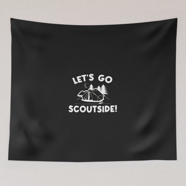 Item preview, Lets Go Scoutside Camping Night Adventure Nature Graphic designed and sold by 7ejeknjd.