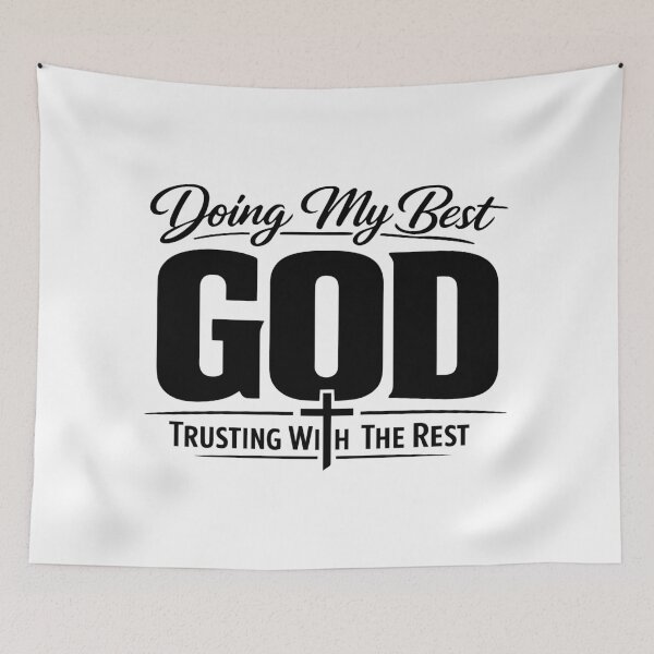 Item preview, Doing My Best Trusting God Design designed and sold by NovaCutCrafts.